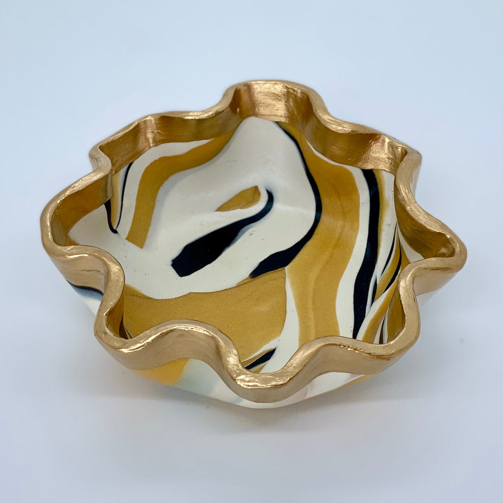 Black and Gold Decorative Bowl - Designs by KB