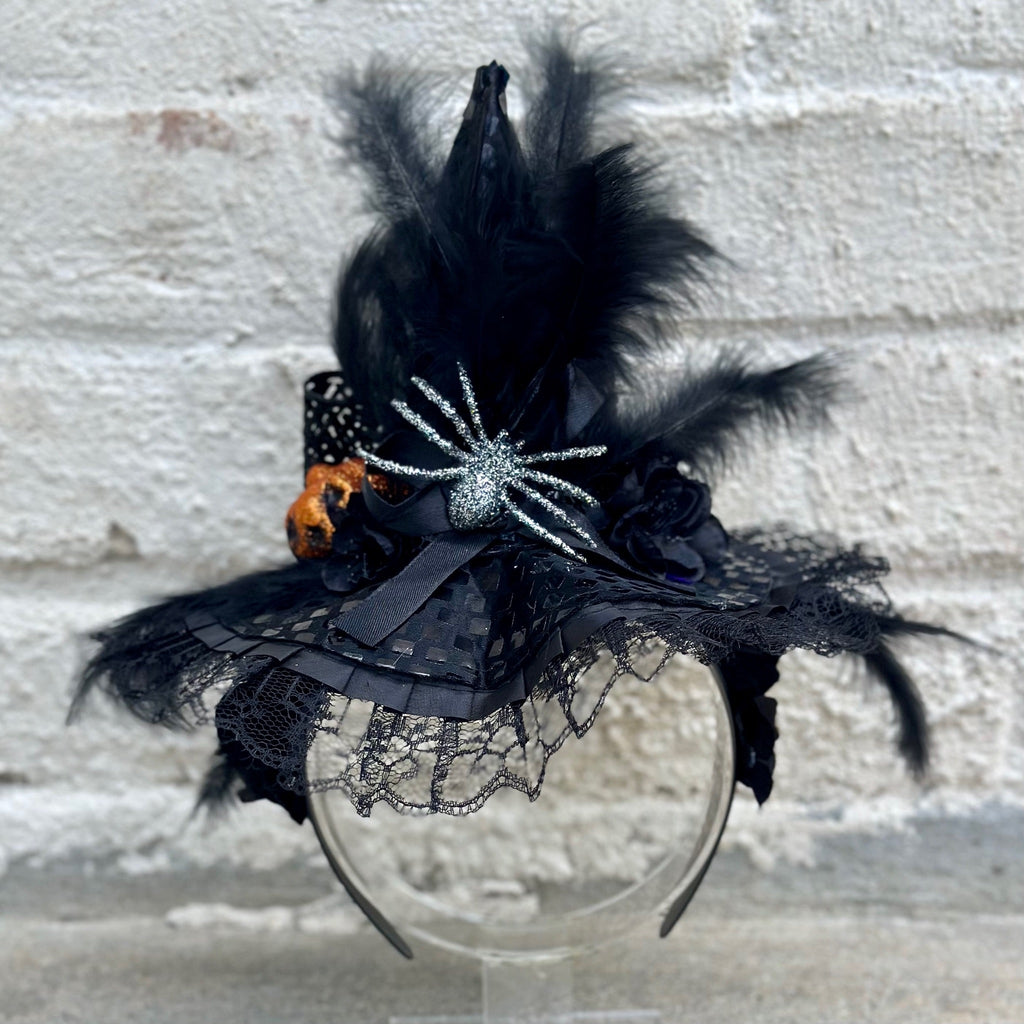 Black Witchy Headpiece - Designs by KB