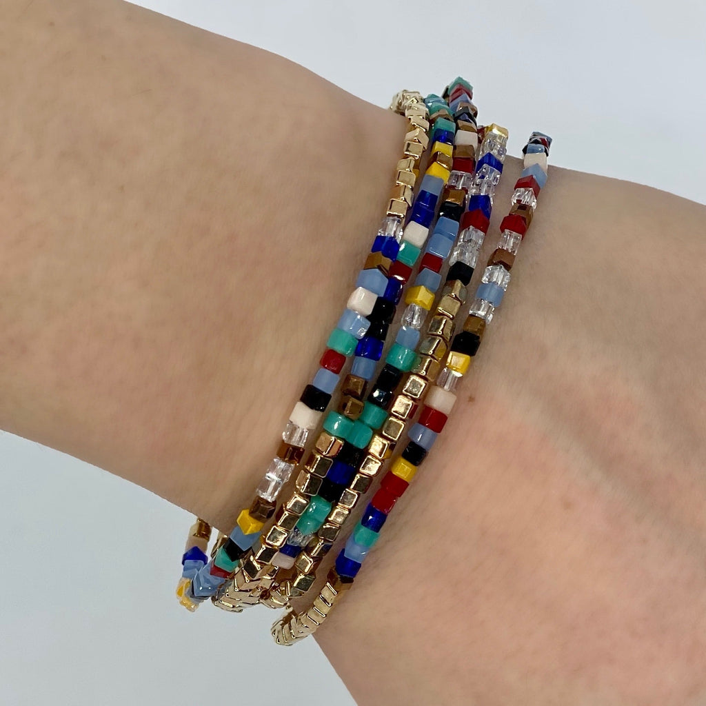 Cascade Beaded Bracelet Set - Designs by KB