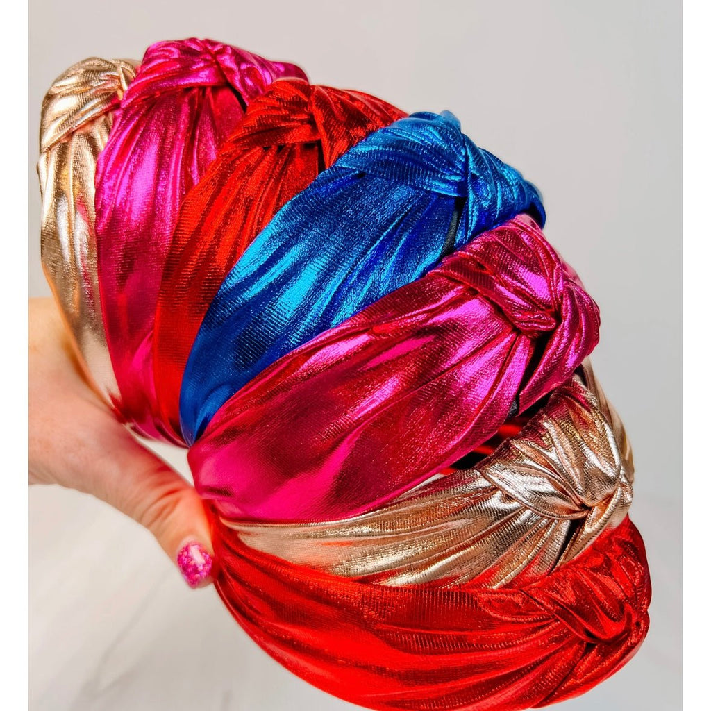 Evie Knot Metallic Headband - Designs by KB