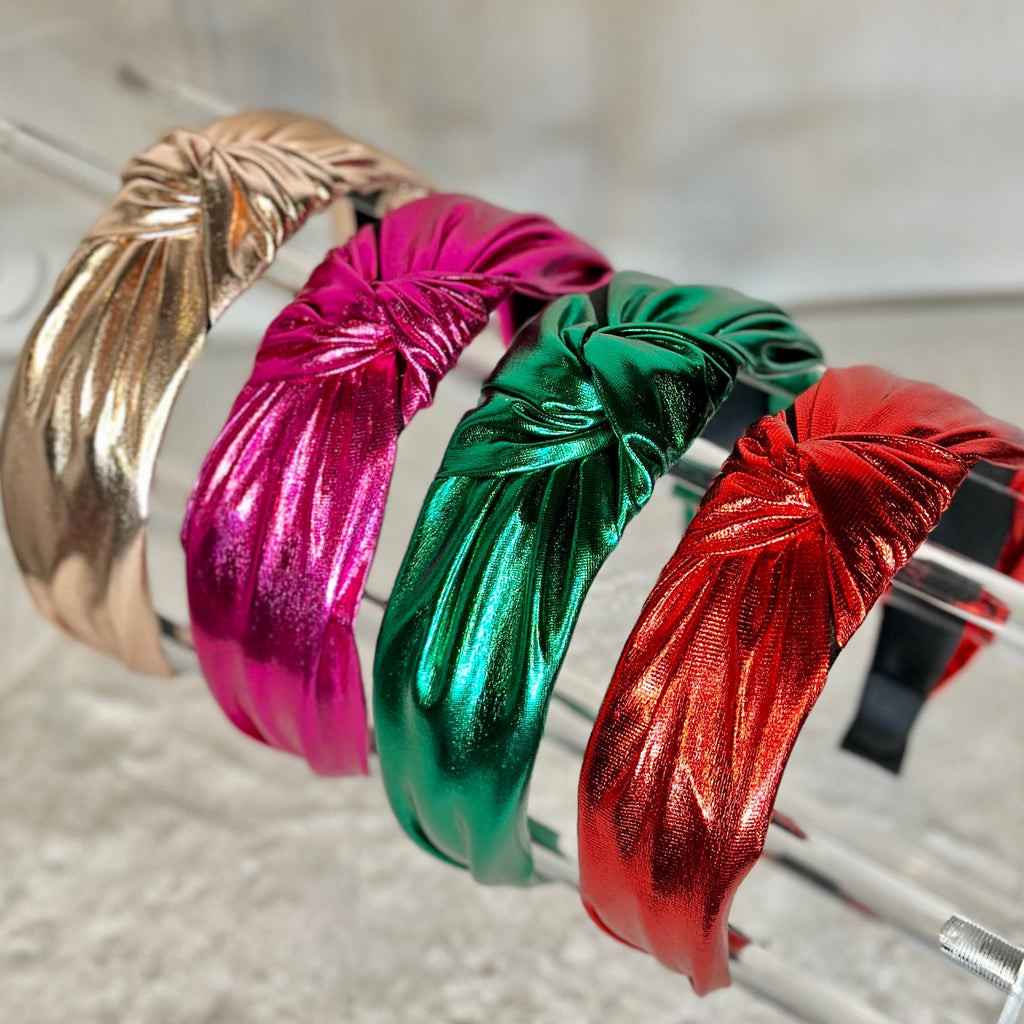 Evie Knot Metallic Headband - Designs by KB