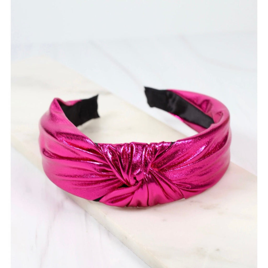 Evie Knot Metallic Headband - Designs by KB