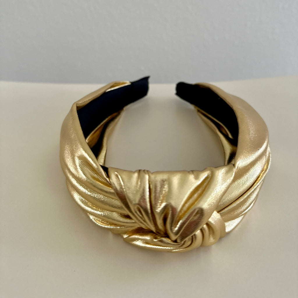 Evie Knot Metallic Headband - Designs by KB