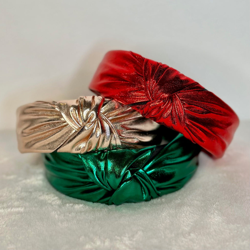 Evie Knot Metallic Headband - Designs by KB