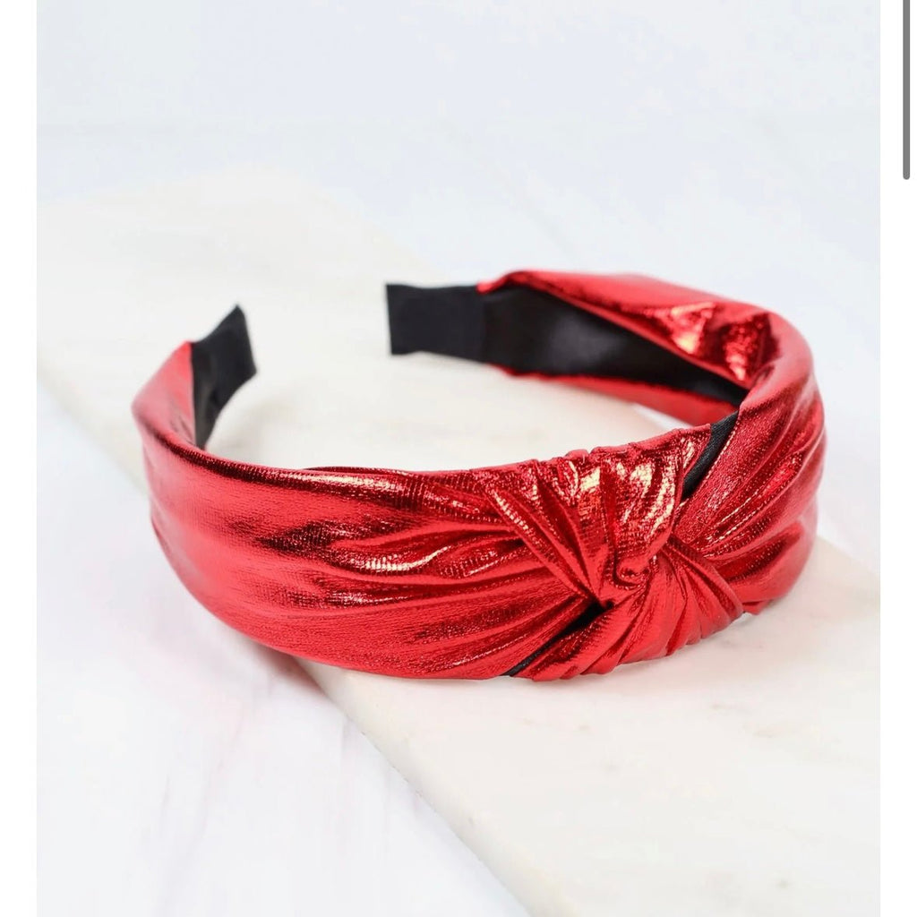 Evie Knot Metallic Headband - Designs by KB
