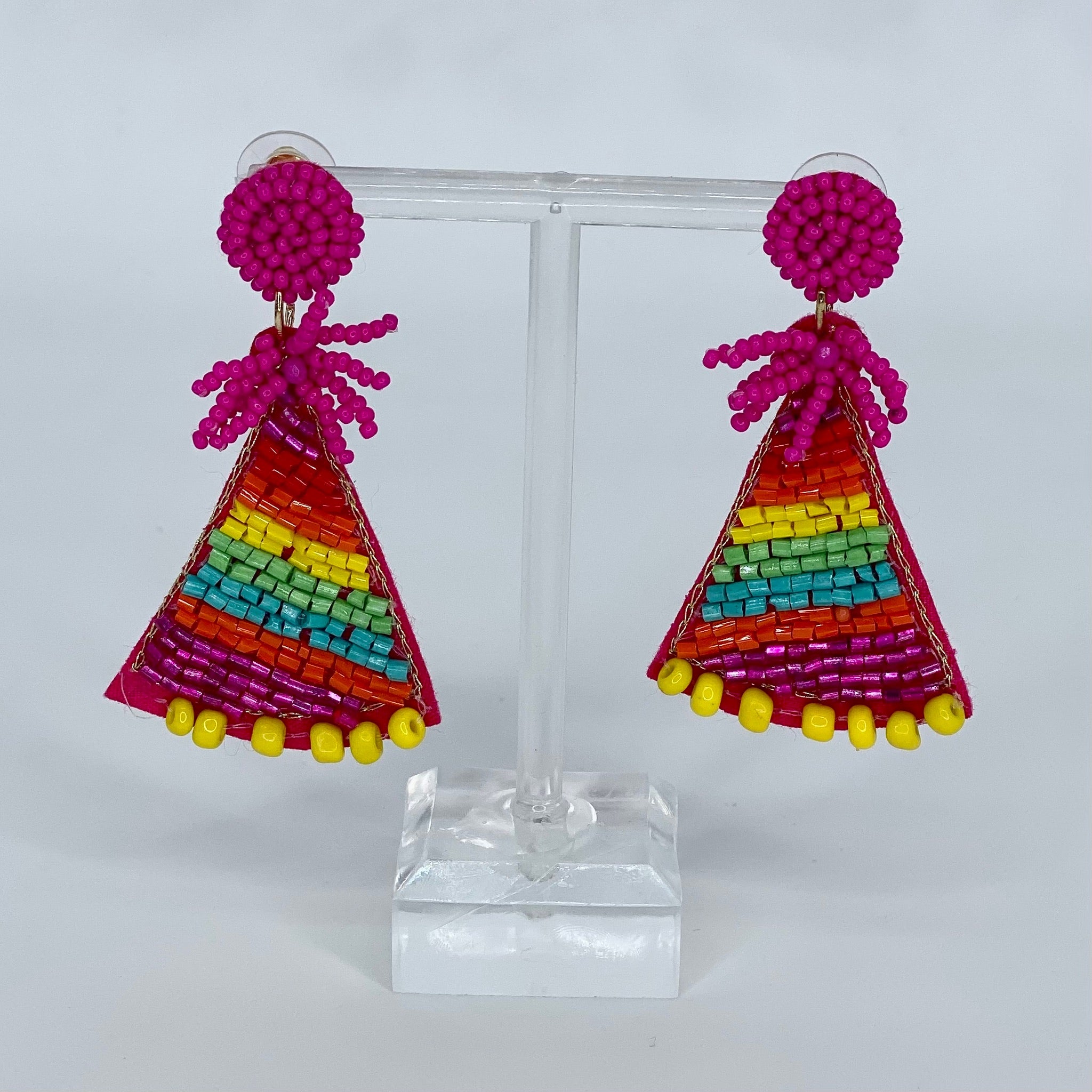 Party Party Party Beaded Earrings
